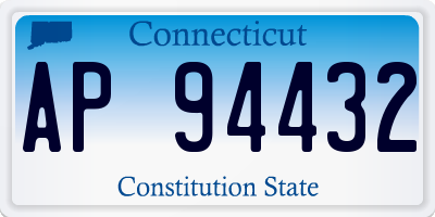 CT license plate AP94432