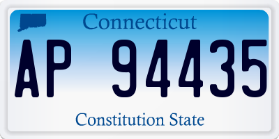 CT license plate AP94435