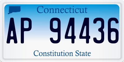 CT license plate AP94436