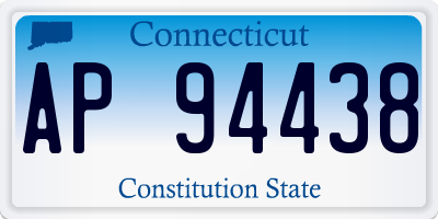 CT license plate AP94438