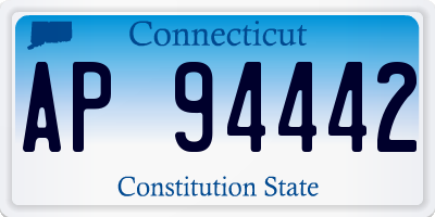 CT license plate AP94442