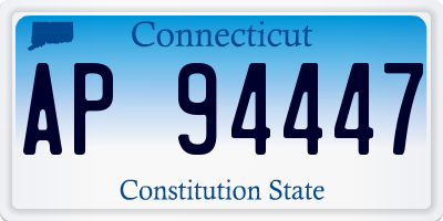 CT license plate AP94447