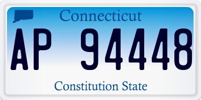 CT license plate AP94448