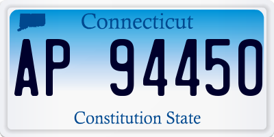 CT license plate AP94450