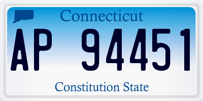 CT license plate AP94451