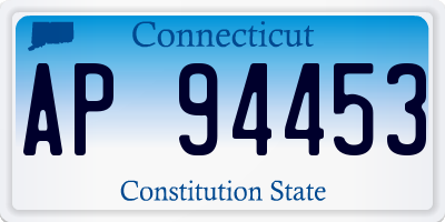 CT license plate AP94453