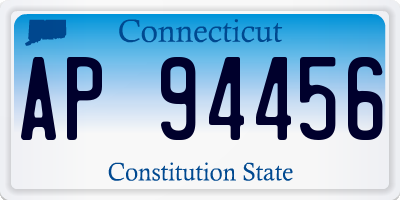 CT license plate AP94456