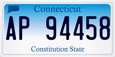 CT license plate AP94458