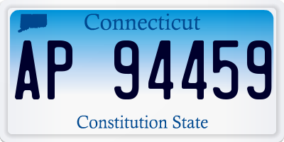 CT license plate AP94459