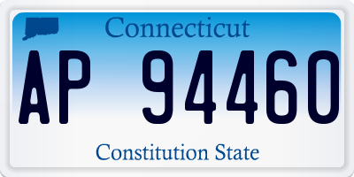 CT license plate AP94460