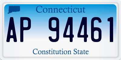 CT license plate AP94461