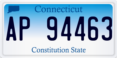 CT license plate AP94463