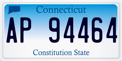 CT license plate AP94464