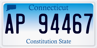 CT license plate AP94467