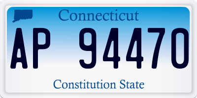CT license plate AP94470