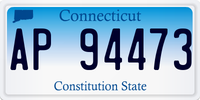 CT license plate AP94473