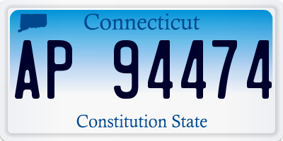 CT license plate AP94474