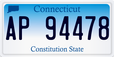 CT license plate AP94478