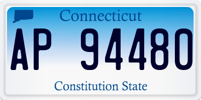 CT license plate AP94480