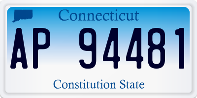 CT license plate AP94481