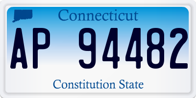 CT license plate AP94482