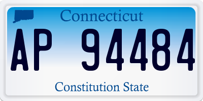CT license plate AP94484
