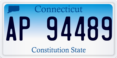 CT license plate AP94489