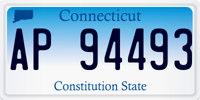CT license plate AP94493
