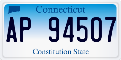 CT license plate AP94507