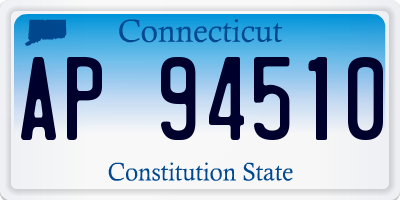 CT license plate AP94510