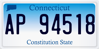 CT license plate AP94518