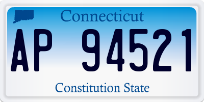 CT license plate AP94521