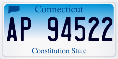 CT license plate AP94522