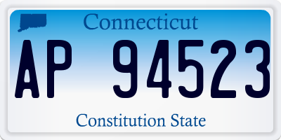 CT license plate AP94523