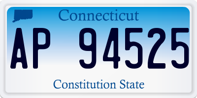 CT license plate AP94525