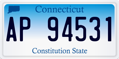 CT license plate AP94531