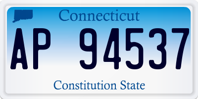 CT license plate AP94537