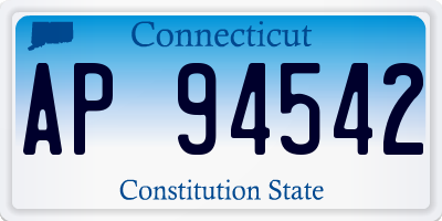 CT license plate AP94542