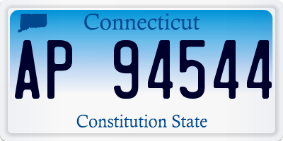 CT license plate AP94544