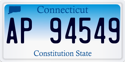 CT license plate AP94549