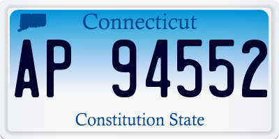 CT license plate AP94552
