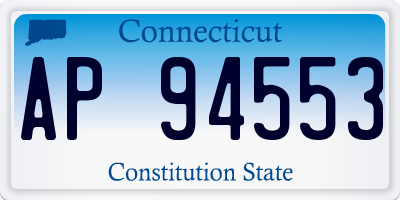 CT license plate AP94553