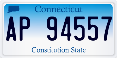 CT license plate AP94557