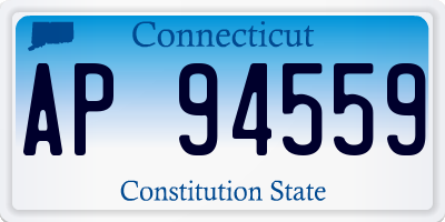 CT license plate AP94559