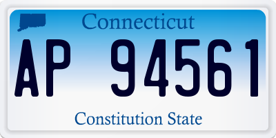 CT license plate AP94561
