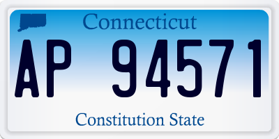 CT license plate AP94571