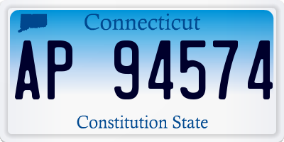 CT license plate AP94574