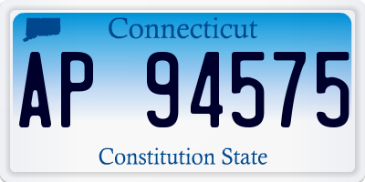 CT license plate AP94575