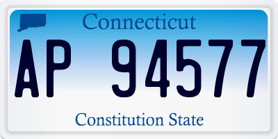 CT license plate AP94577