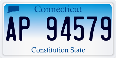 CT license plate AP94579